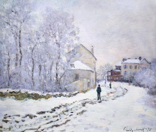 Neve ad Argenteuil di Claude Monet 2
